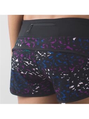 🍋 Lululemon Run: Speed Short 4-Way Stretch
Shadow Wrap Multi / Black